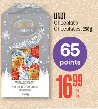 Jean Coutu Lindt chocolates offer