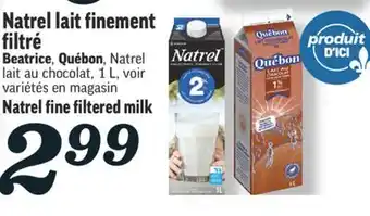 Marché Richelieu Natrel lait finement filtré | natrel fine filtered milk offer