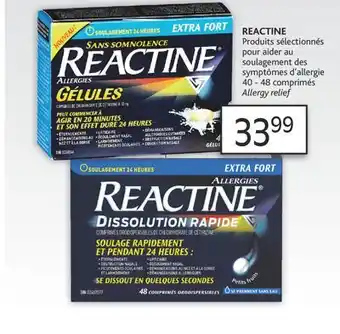 Brunet Reactine produits sélectionnés pour aider au soulagement des symptômes d'allergie offer