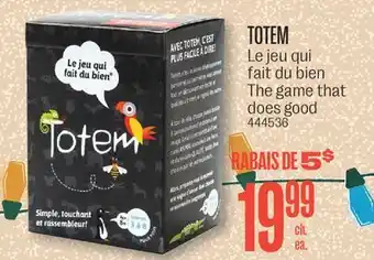 Jean Coutu Totem the game that does good offer