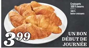 Marché Richelieu Croissants 100 % beurre | 100 % butter croissants offer