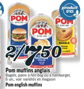 Marché Richelieu Pom muffins anglais | pom english muffins offer