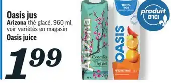 Marché Richelieu Jus oasis | oasis juice offer
