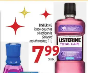 Uniprix Listerine rince-bouches sélectionnés/ selected mouthwashes offer