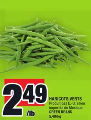 Super C Haricots verts | green beans offer