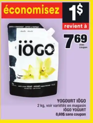 Super C Yogourt iögo | iögo yogurt offer