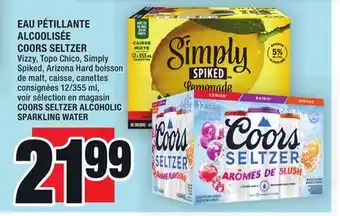 Super C Eau pétillante alcoolisée coors seltzer | coors seltzer alcoholic sparkling water offer