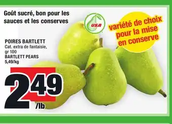 Super C Poires bartlett | bartlett pears offer