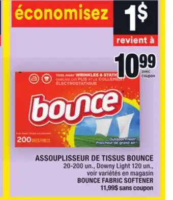 Super C Assouplisseur de tissus bounce | bounce fabric softener offer
