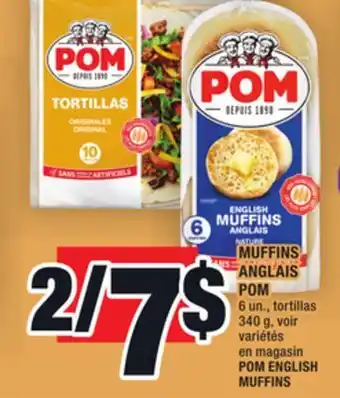 Super C Muffins anglais pom | pom english muffins offer