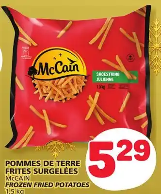 Marché Bonichoix Mccain frozen fried potatoes offer