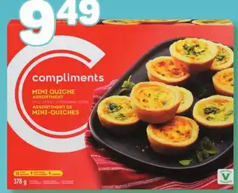 Marché Bonichoix Compliments frozen mini quiche assortment offer