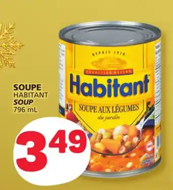 Marché Bonichoix Habitant soup offer