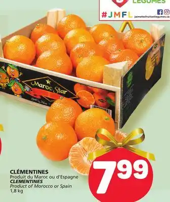Marché Bonichoix Clementines offer