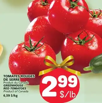 Marché Bonichoix Greenhouse red tomatoes offer