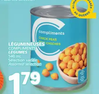 Marché Bonichoix Compliments legumes offer