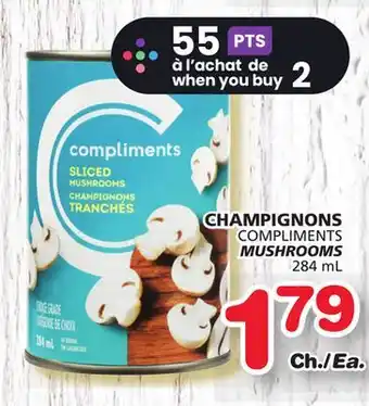 Marches Tradition Compliments mushrooms offer