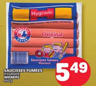 Marché Bonichoix Hygrade wieners offer