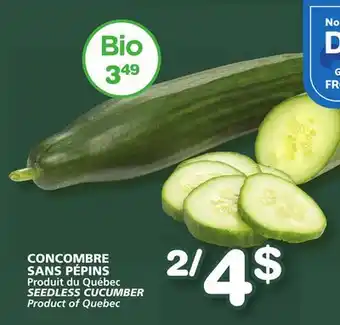 Marches Tradition Seedless cucumber offer