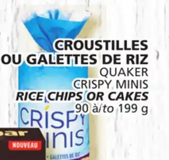 Marches Tradition Quaker crispy minis rice chips or cakes offer