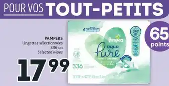 Brunet Pampers lingettes sélectionnées offer