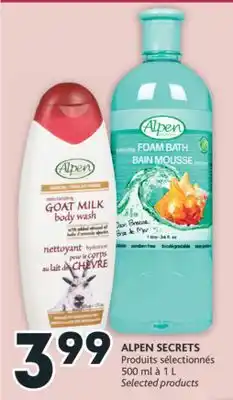 Brunet Alpen secrets produits sélectionnés offer