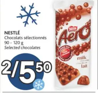 Brunet Nestlé chocolats sélectionnés offer