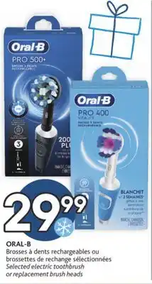 Brunet Oral-b brosses à dents rechargeables ou brossettes de rechange sélectionnées offer