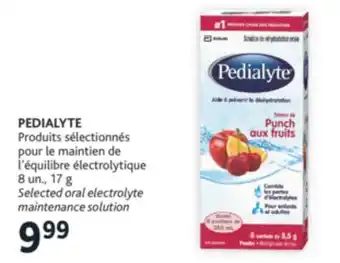 Brunet Pedialyte produits sélectionnés pour le maintien de l'équilibre électrolytique offer