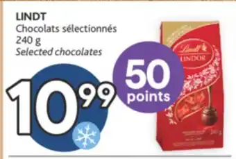 Brunet Lindt chocolats sélectionnés offer
