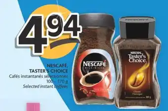 Brunet Nescafé, taster's choice cafés instantanés sélectionnés offer