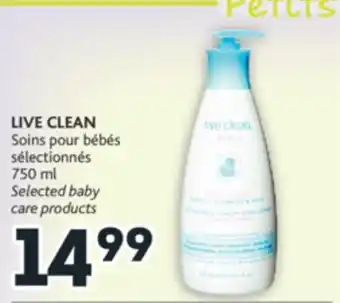 Brunet Live clean soins pour bébés sélectionnés offer