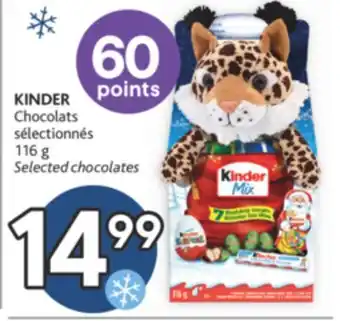 Brunet Kinder chocolats sélectionnés offer