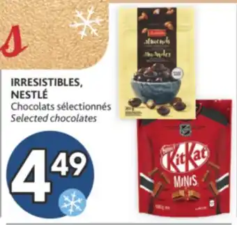 Brunet Irresistibles, nestlé chocolats sélectionnés offer