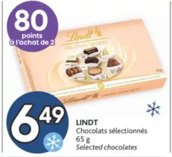 Brunet Lindt chocolats sélectionnés offer
