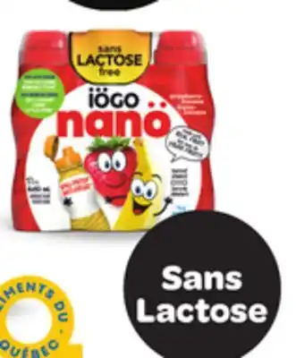 Provigo Iögo nanö yogourt à boire, 6 x 93 ml offer