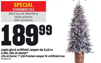 Provigo Sapin givré artificiel jasper de 2,13 m à del life at home offer