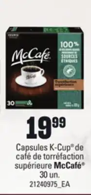 Provigo Capsules k-cup de café de torréfaction supérieure mccafé , 30 un offer