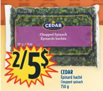 Marché Adonis Cedar épinard haché offer