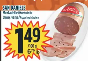 Marché Adonis San daniele mortadelle offer