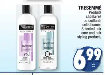 Jean Coutu Tresemmé selected hair care and hair styling products offer