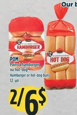 Marché Adonis Pom pains à hamburger ou hot-dog offer