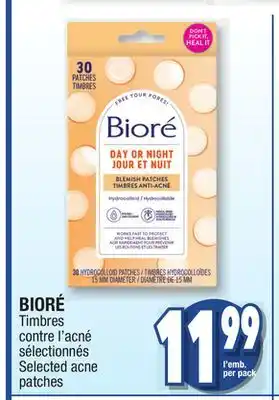 Jean Coutu Bioré selected acne patches offer