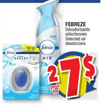 Jean Coutu Febreze selected air deodorizers offer