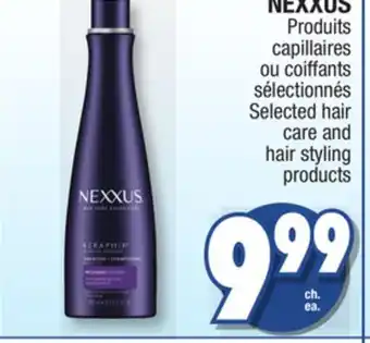 Jean Coutu Nexxus selected hair care and hair styling products offer