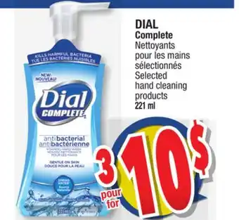 Jean Coutu Dial complete selected hand cleaning products offer