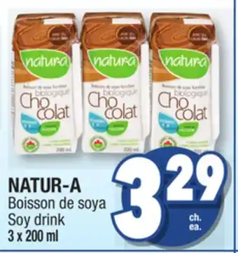 Jean Coutu Natur-a soy drink offer