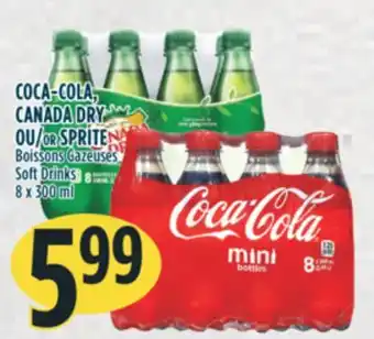 Marché Adonis Coca-cola, canada dry ou sprite boissons gazeuses offer