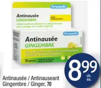 Jean Coutu Personnelle antinauseant ginger offer