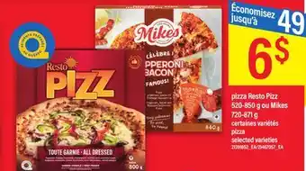 Maxi Pizza resto pizz, 520-850 g ou mikes, 720-871 g offer